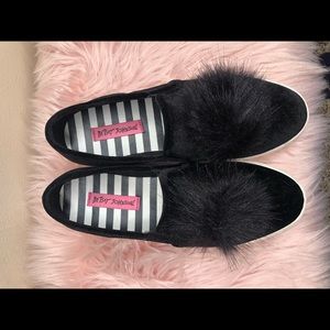 Betsey Johnson Black Sneakers